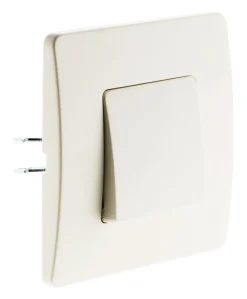 Bouton poussoir bornes auto - blanc - Venus - Zenitech