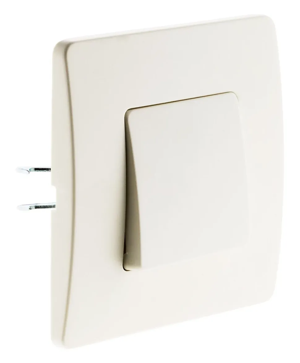 Bouton poussoir bornes auto - blanc - Venus - Zenitech