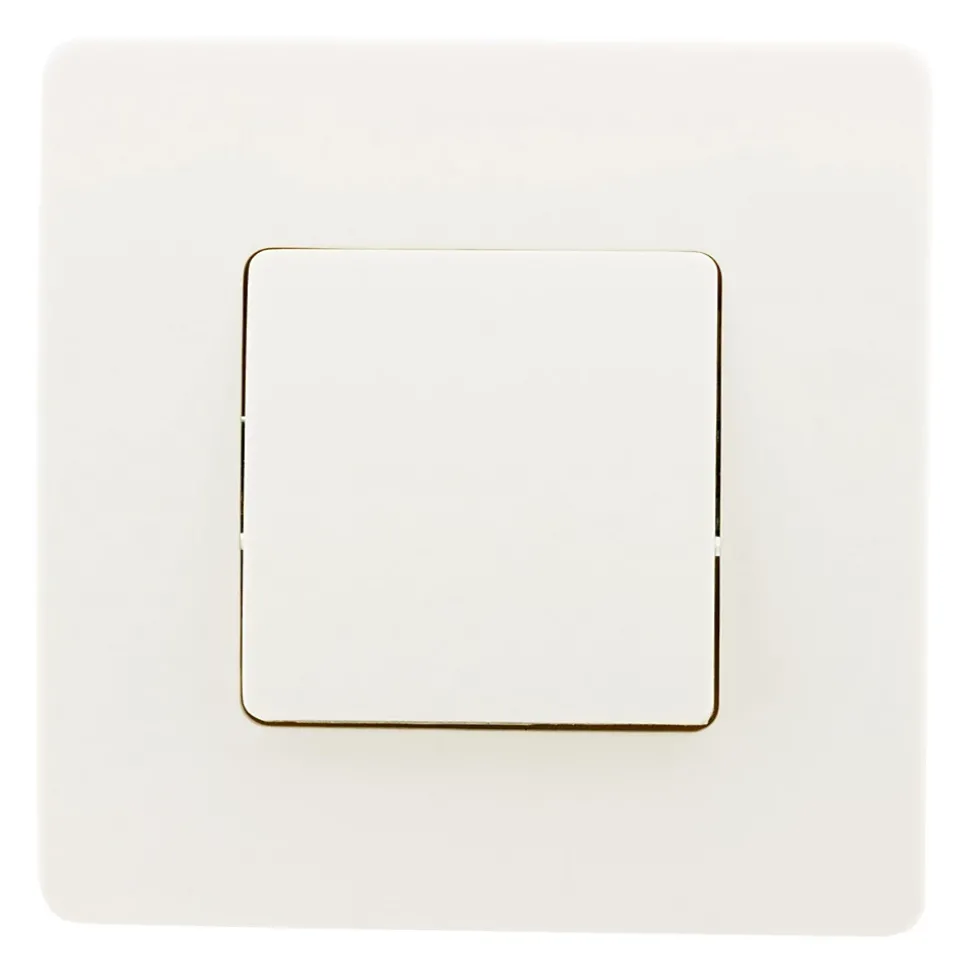 Bouton poussoir bornes auto - blanc - Venus - Zenitech