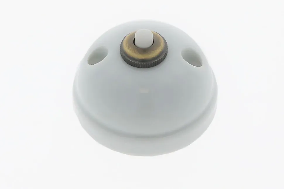 Bouton poussoir en saillie Fontini Garby Porcelaine blanche
