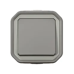 Bouton poussoir Legrand Plexo gris en saillie