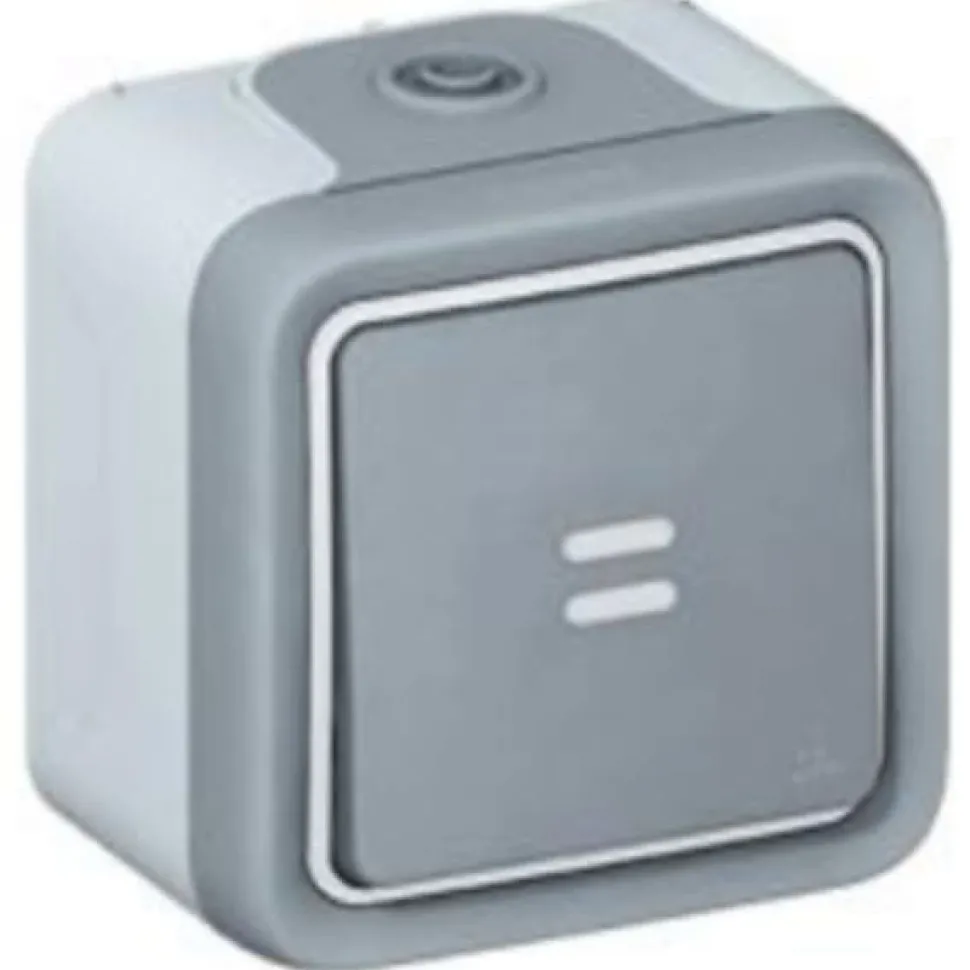 Bouton-poussoir étanche PLEXO 10A - LEGRAND - 069722