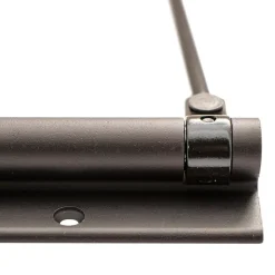 Bras à ressort ferme porte, a corps très fin en Aluminium anodisé noir