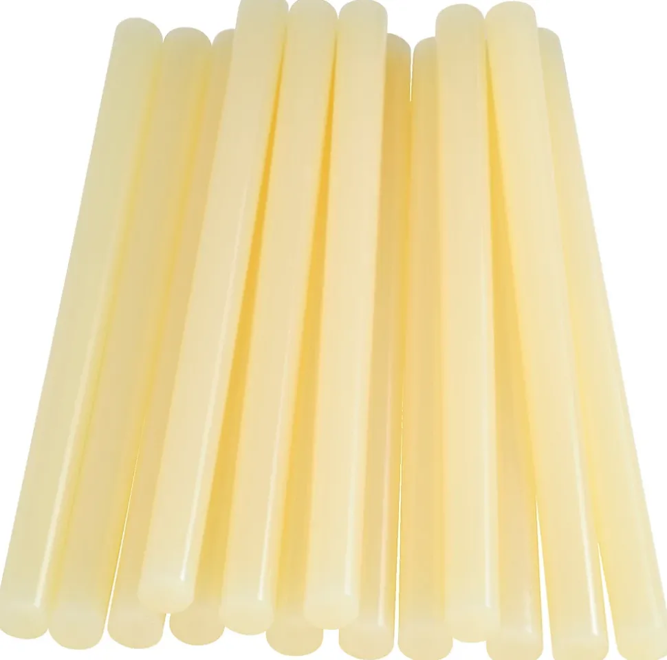 Bâtons de colle pour textiles & cuir Ø12mm x 190mm, lot de 14