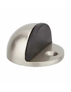 Butoir à visser, fixation au sol, 1/2 boule, diamètre 44x25mm, satiné - THIRARD