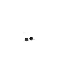 Cache Ecrou ou cache tête vis Tête hexagonale TH M24 nylon noir Sur plat 36 - 50 pièces