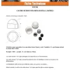 Cache Ecrou ou cache tête vis Tête hexagonale TH M8 nylon noir Sur plat 13 - 4000 pièces