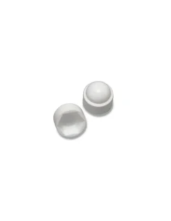 Cache Ecrou ou cache tête vis Tête hexagonale TH M22 nylon blanc Sur plat 32 - 30 pièces