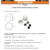 Cache Ecrou ou cache tête vis Tête hexagonale TH M45 nylon noir Sur plat 70 - 10 pièces