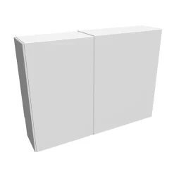 Cache nourrice plomberie ATOLE en acier Blanc - Largeur fixe - Taille 3 : 450 x 850 x 150 mm