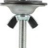Cache trou chromé pour évier et lavabo - Chromé - diam : 42mm