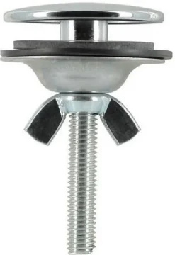 Cache trou chromé pour évier et lavabo - Chromé - diam : 42mm
