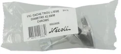 Cache trou chromé pour évier et lavabo - Chromé - diam : 42mm