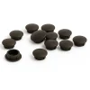 Cache vis brun diamètre 6mm - Lot de 10