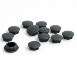 Cache vis gris anthracite diamètre 6mm - Lot de 10