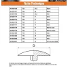 Cache vis Tête fraisée TORX TORX T25 Diamètre de tête: 13.5 nylon noir - 100 pièces
