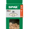 Cache-vis vis torx T20 beige 25 pièces