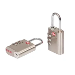 Cadenas à combinaison Smith & Locke en zinc l.30 mm anse en acier vendu par 2