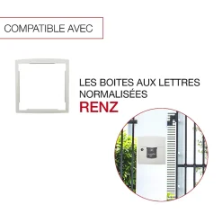 Cadre d'encastrement Blanc neige brillant RAL 9016