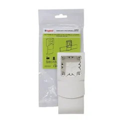 Cadre 1 poste appareillage saillie pour plinthe 80 x 20 mm Legrand