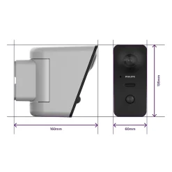 Caméra de vidéosurveillance extérieure Philips WelcomeEye