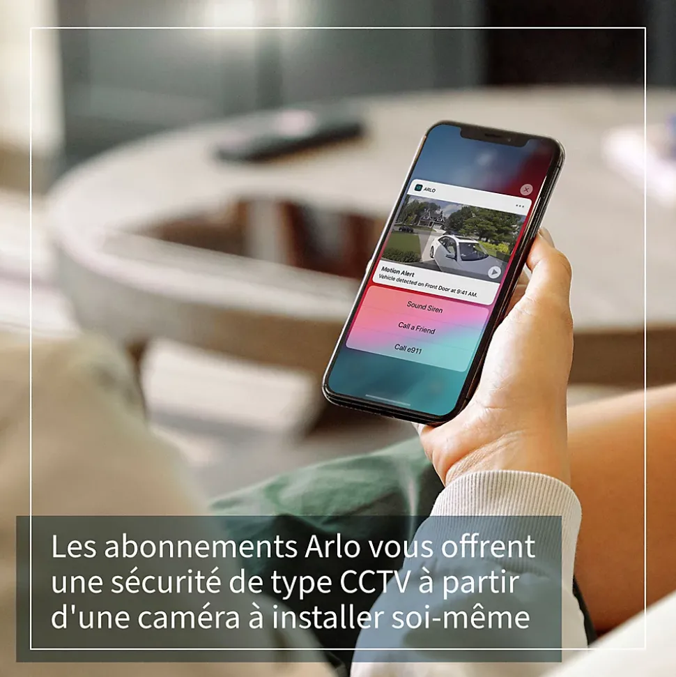 Caméra de vidéosurveillance intérieure sans fil Arlo Essential 1080p noire