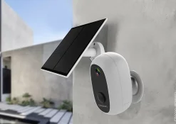 Caméra de vidéosurveillance sans fil extérieure Chacon panneau solaire