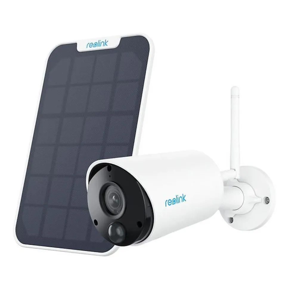 Caméra extérieure - REOLINK - B320 - Panneau solaire - Blanc