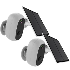 2 caméras avec panneau solaire - CHACON - 2-IPCAM-BE03-PS - Extérieur - WiFi