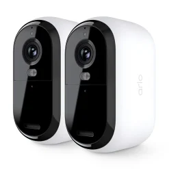 2 caméras de vidéosurveillance extérieures 2K blanches Arlo Essential2