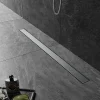 Caniveau de Douche en acier inoxydable SIRHONA à l'Italienne, Canal de douche 100 cm avec Filtre à Cheveux
