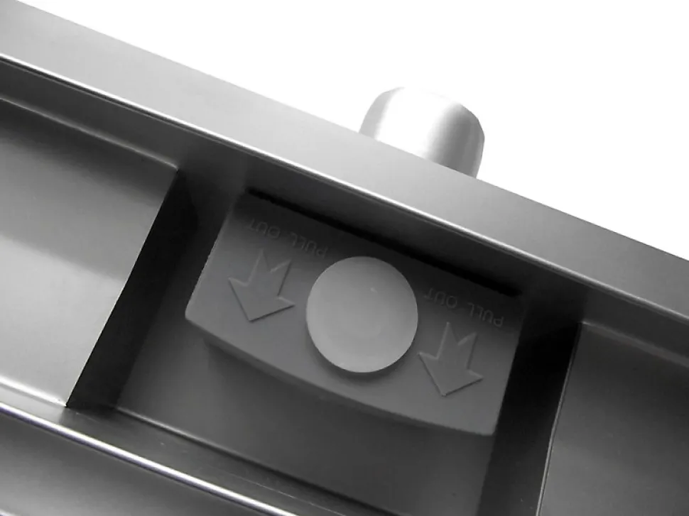 Caniveau de douche italienne réglable acier inoxydable avec Siphon et filtre - 80cm