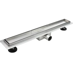 Caniveau de douche Italienne 2en1 CELO L.110 cm à encastrer réversible à carreler ou inox - SANIVERRE