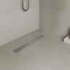 Caniveau de douche à l'Italienne GUMI motif bulle L.60 cm acier, anti-odeurs, débit élevé -SANIVERRE