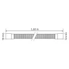 Canne de vidange pour machine à laver 1,5m Somatherm