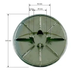 Capot pour bonde - Diamètre 112 mm - Turboflow - Nicoll