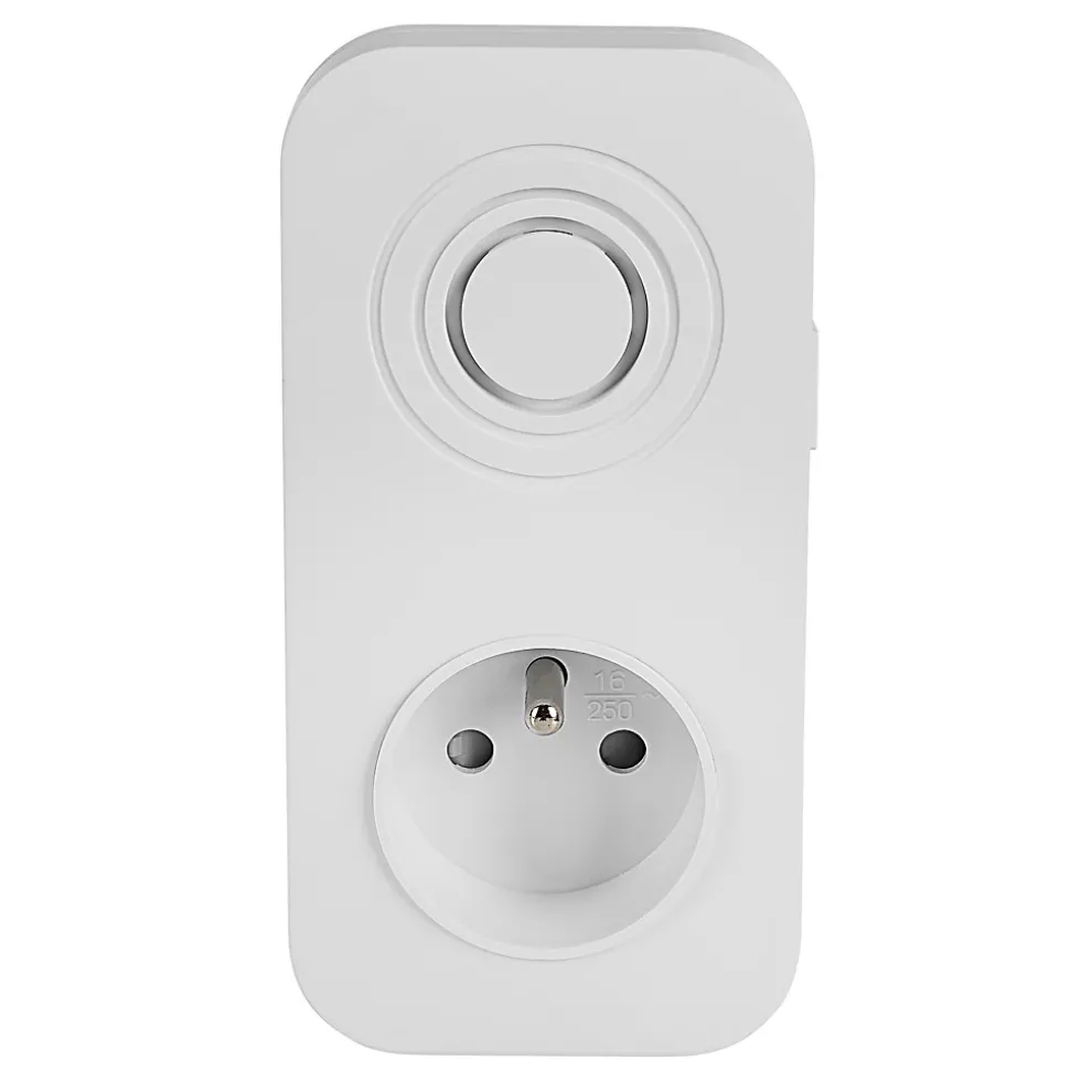 Carillon enfichable prise gigogne et bouton sans fil Blyss Soft Touch 36 mélodies