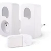Carillons - SCS SENTINEL - SONE DUO - Sans fil et sans pile - Lot de 2 - Portée 150+50 metres - Auto-alimenté