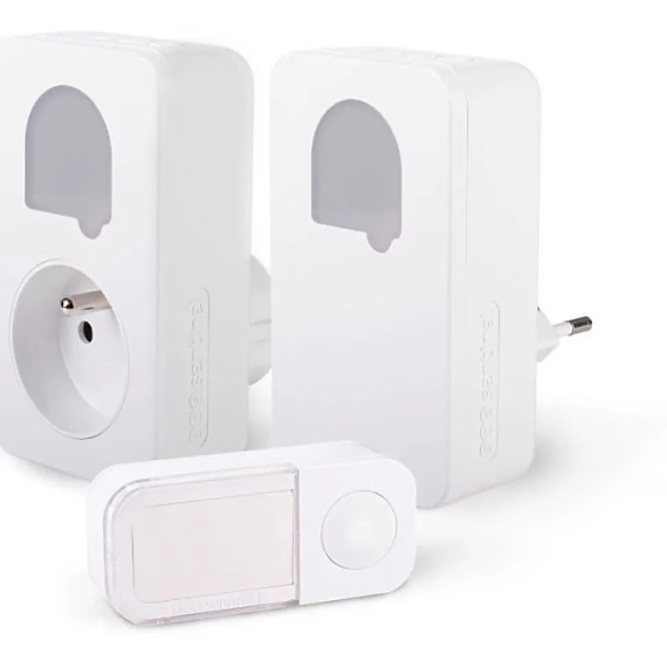 Carillons - SCS SENTINEL - SONE DUO - Sans fil et sans pile - Lot de 2 - Portée 150+50 metres - Auto-alimenté