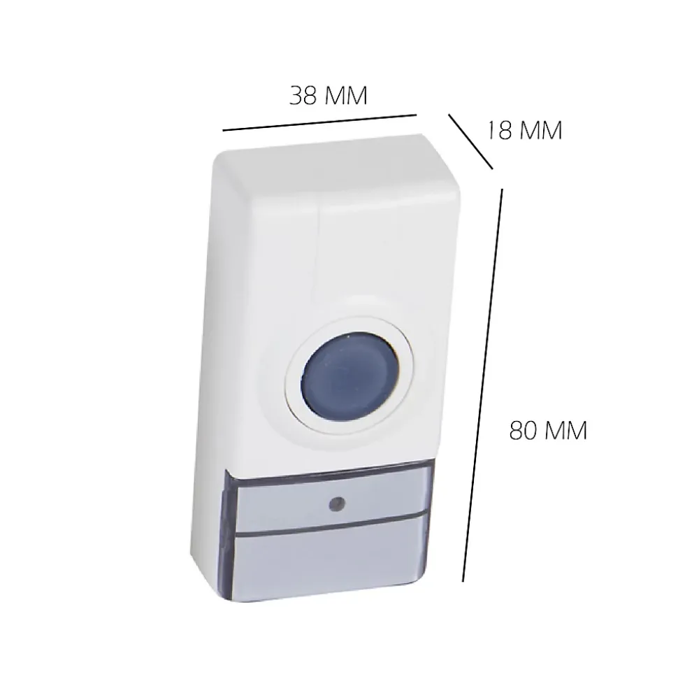 Carillon USB avec Flash LED Multi couleur et bouton de sonnette sur piles