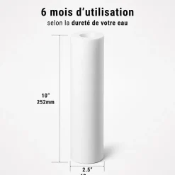 Cartouche anti-sédiments 9' 3/4 double gradient lot de 6