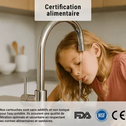 Cartouches anti-sédiments 9' 3/4 lot de 6 filtre à eau sous évier - 50 µm