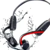 Casque à Conduction osseuse luetooth étanche rouge noir