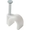 100 cavaliers ronds en nylon DIALL ø 5 à 6 mm blanc