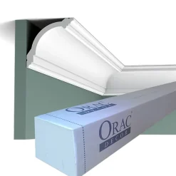 CB512 Corniche plafond Orac Decor - 10x10x200cm (h x p x L) - moulure décorative polystyrène Carton complet