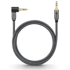 Câble audio Jack 3.5 coudé 90 or 3 m GOOBAY
