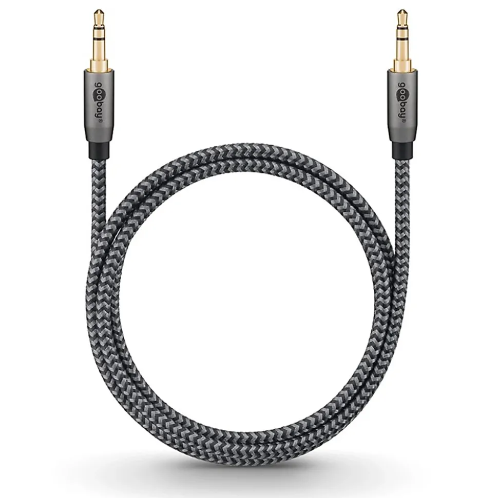 Câble audio Jack 3.5mm gold 2 mètres GOOBAY