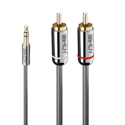 Câble audio Jack 3.5 vers 2x RCA 10 m LINDY