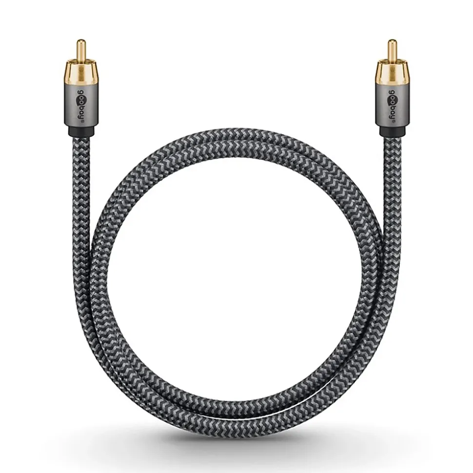 Câble audio numérique RCA coaxial 5 m GOOBAY