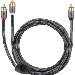 Câble audio 1 RCA mâle - 2 RCA mâles 2 m GOOBAY